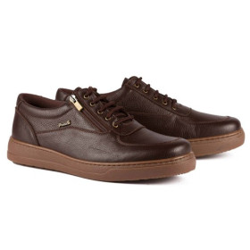 Sporting Zip Pieds Sensibles, Pointure : 39, Couleur : Marron, par l’Homme Moderne.