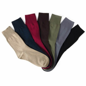 Chaussettes mollets forts - les 7 paires, Pointure : 39/42, Couleur : Bordeaux/Marine/Noir, par l’Homme Moderne.