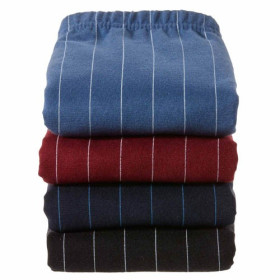 Boxers rayures «ministre» - les 4, Taille : M (42/44), Couleur : Bleu/Bordeaux/Noir, par l’Homme Moderne.