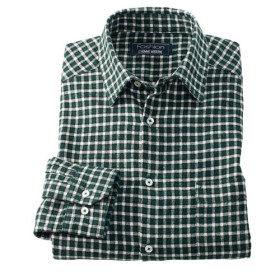 Chemise petits carreaux, Encolure : 39/40, Couleur : Vert, par l’Homme Moderne.