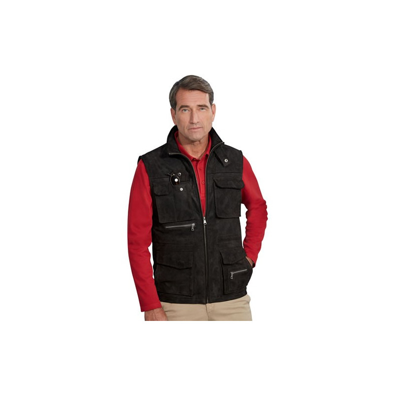 Gilet reporter cuir