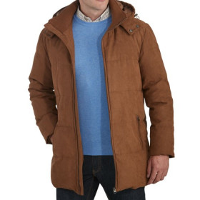 Doudoune Micro-Skin® , Tour de poitrine : XL (112/116), Couleur : Chocolat, par l’Homme Moderne.