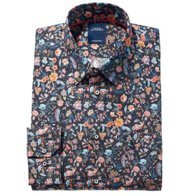 Chemise imprimé fleurs, Encolure : 39/40, Couleur : Multicolore, par l’Homme Moderne.