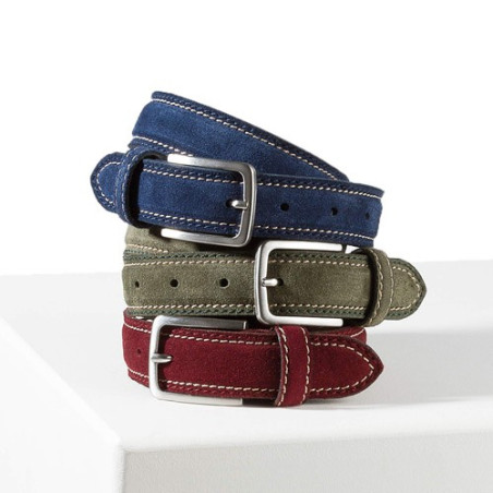 Ceinture cuir velours