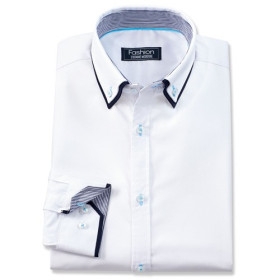 Chemise été Fashion-Class blanc, Encolure : 39/40, Couleur : Blanc, par l’Homme Moderne.