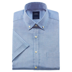 Chemisette Oxford confort, Encolure : 39/40, Couleur : Bleu, par l’Homme Moderne.