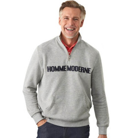 Sweat-shirt Homme Moderne, Tour de poitrine : M (96/100), Couleur : Gris, par l’Homme Moderne.