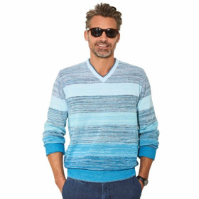 Pull coton Laguna, Tour de poitrine : M (96/100), Couleur : Bleu, par l’Homme Moderne.