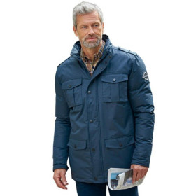 Parka pilote Ted Lapidus, Tour de poitrine : M (96/100), Couleur : Marine, par l’Homme Moderne.