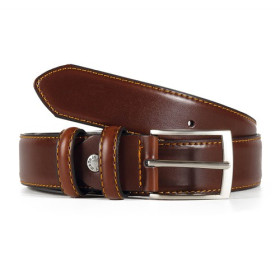 Ceinture City chic, Ceinture : 120, Couleur : Marron, par l’Homme Moderne.