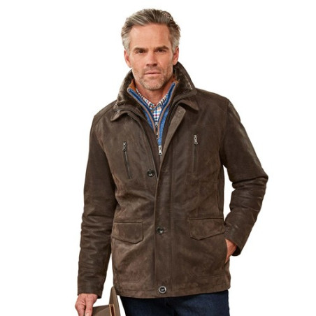 Parka cuir Aventure Pierre Clarence