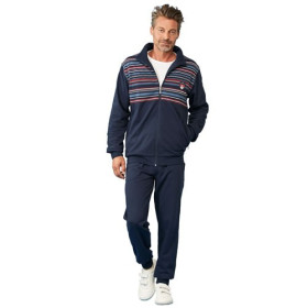 Jogging Clim-Activ, Tour de poitrine : M (96/100), Couleur : Marine/Rouge, par l’Homme Moderne.