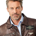 Blouson cuir aviateur