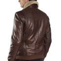 Blouson cuir aviateur