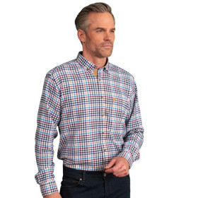 Chemise carreaux confort, Encolure : 43/44, Couleur : Multicolore, par l’Homme Moderne.