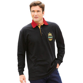 Polo Micro Club, Tour de poitrine : M (96/100), Couleur : Noir, par l’Homme Moderne.