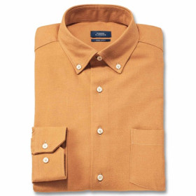 Chemise flanelle laine, Encolure : 39/40, Couleur : Ocre, par l’Homme Moderne.