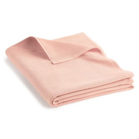 Drap de bain Amandine BlanClarence®, Couleur : Rose blush, par l’Homme Moderne.