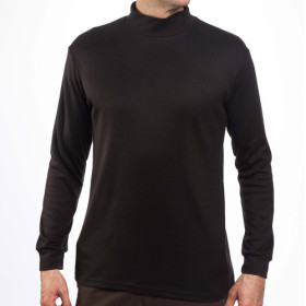 Sous-pull Courtelle®, Tour de poitrine : M (96/100), Couleur : Noir, par l’Homme Moderne.