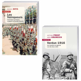 Lot de 2 ouvrages : Les Vainqueurs, comment la France a gagné la Grande Guerre + Verdun 1916, la bataille vue des deux côtés, par l’Homme Moderne.