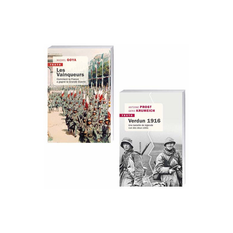 Lot de 2 ouvrages : Les Vainqueurs, comment la France a gagné la Grande Guerre + Verdun 1916, la bataille vue des deux côtés