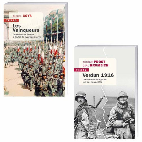 Lot de 2 ouvrages : Les Vainqueurs, comment la France a gagné la Grande Guerre + Verdun 1916, la bataille vue des deux côtés