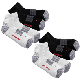 Chaussettes sporting Coolmax® - les 4 paires, Pointure : 39/42, Couleur : Blanc/Noir, par l’Homme Moderne.