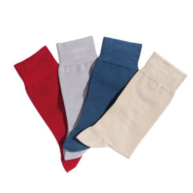 Chaussettes bambou - les 4 paires, Pointure : 39/42, Couleur : Multicolore, par l’Homme Moderne.