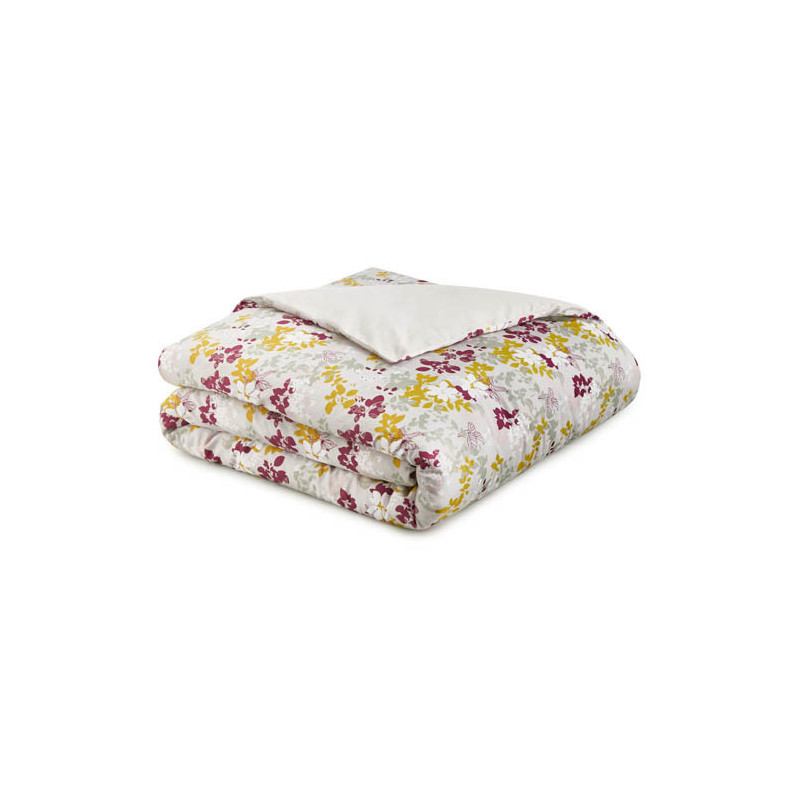 Housse de couette Fleurs de Satin BlanClarence®