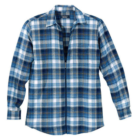 Chemise flanelle zippée