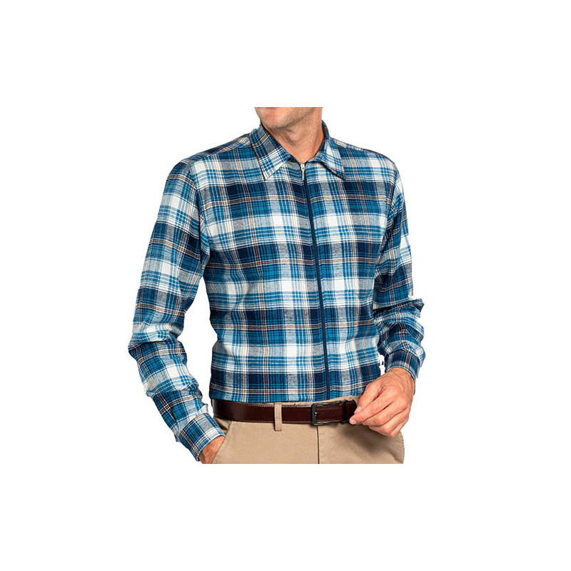 Chemise flanelle zippée