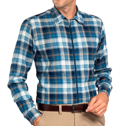 Chemise flanelle zippée