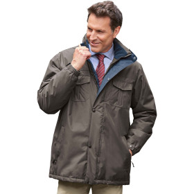 Anorak microfibre thermique, Tour de poitrine : L (104/108), Couleur : Marron, par l’Homme Moderne.