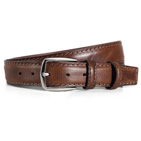 Ceinture cuir vintage, Couleur : Marron, Ceinture : 95, par l’Homme Moderne.