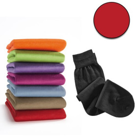 Chaussettes Fil d’Écosse Duo - les 2 paires, Pointure : 40/41, Couleur : Rouge/Noir, par l’Homme Moderne.