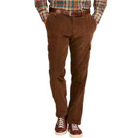 Velours battle confort, Taille : 46, Couleur : Marron, par l’Homme Moderne.