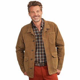 Veste velours côtelé, Tour de poitrine : M (96/100), Couleur : Marron, par l’Homme Moderne.