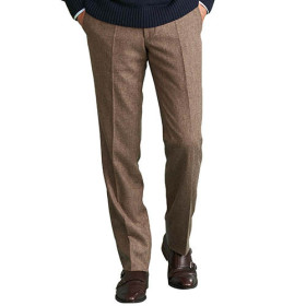 Pantalon laine extensible, Taille : 56, Couleur : Sable, par l’Homme Moderne.