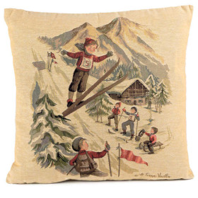 Le coussin d'hiver jacquard saut à ski, par l’Homme Moderne.