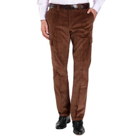 Pantalon cargo velours, Taille : 54, Couleur : Marron, par l’Homme Moderne.