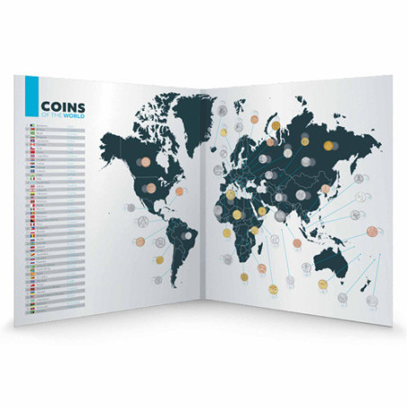 L’album collector et ses 50 monnaies du monde entier
