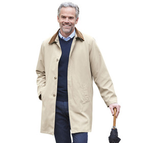 Imperméable tout temps, Tour de poitrine : M (96/100), Couleur : Beige, par l’Homme Moderne.