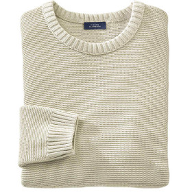 Pull maille Excellence, Tour de poitrine : L (104/108), Couleur : Beige, par l’Homme Moderne.