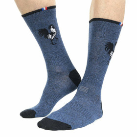 Chaussettes Chanteclerc, Pointure : 39/42, Couleur : Bleu, par l’Homme Moderne.