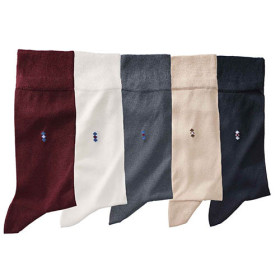 Chaussettes bambou «seconde peau» - les 5 paires, Pointure : 39/42, Couleur : Multicolore, par l’Homme Moderne.