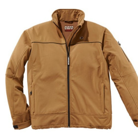 Veste Softshell Imperméable, Tour de poitrine : L (104/108), Couleur : Camel, par l’Homme Moderne.