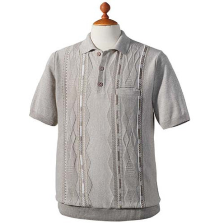 Polo tricot jacquard