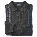 Pull-polo jacquard amincissant