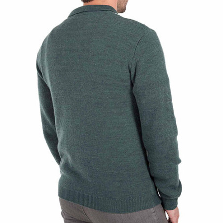 Pull-polo jacquard amincissant