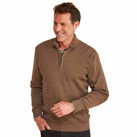 Pull maille caviar, Tour de poitrine : M (96/100), Couleur : Beige, par l’Homme Moderne.